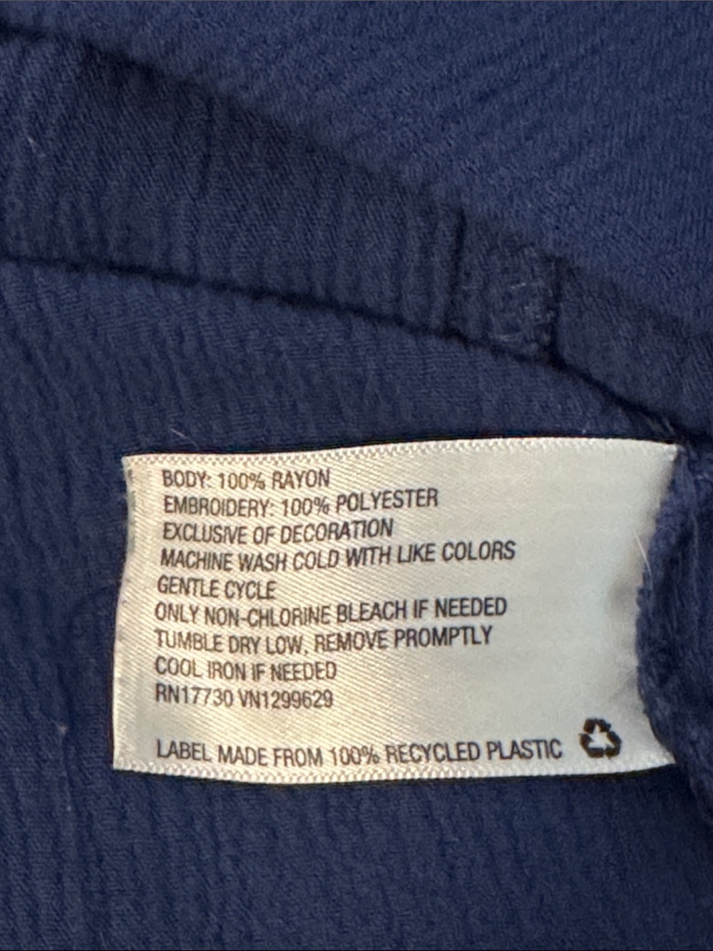KNOX ROSE Navy Embroidered Smock Ddesd Sz: XXL - Picture 7 of 7